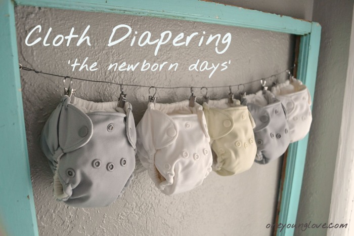 cloth diapering newborn